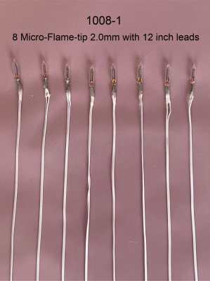 2.0mm flame-tip with leads (8pk)