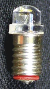 Screw-base Peabulb 3 volt LED (4 pk)