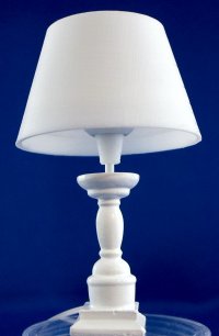White farmhouse table lamp