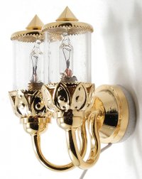 MH45128 Double Ornate Coach Wall Lamp