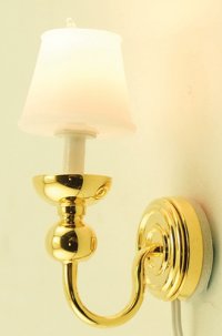 Candlestick Wall Sconce with Shade