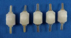 White snap on-off switch (5 pk)