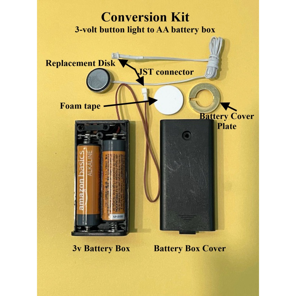 Conversion Kit battery light to AA battery box