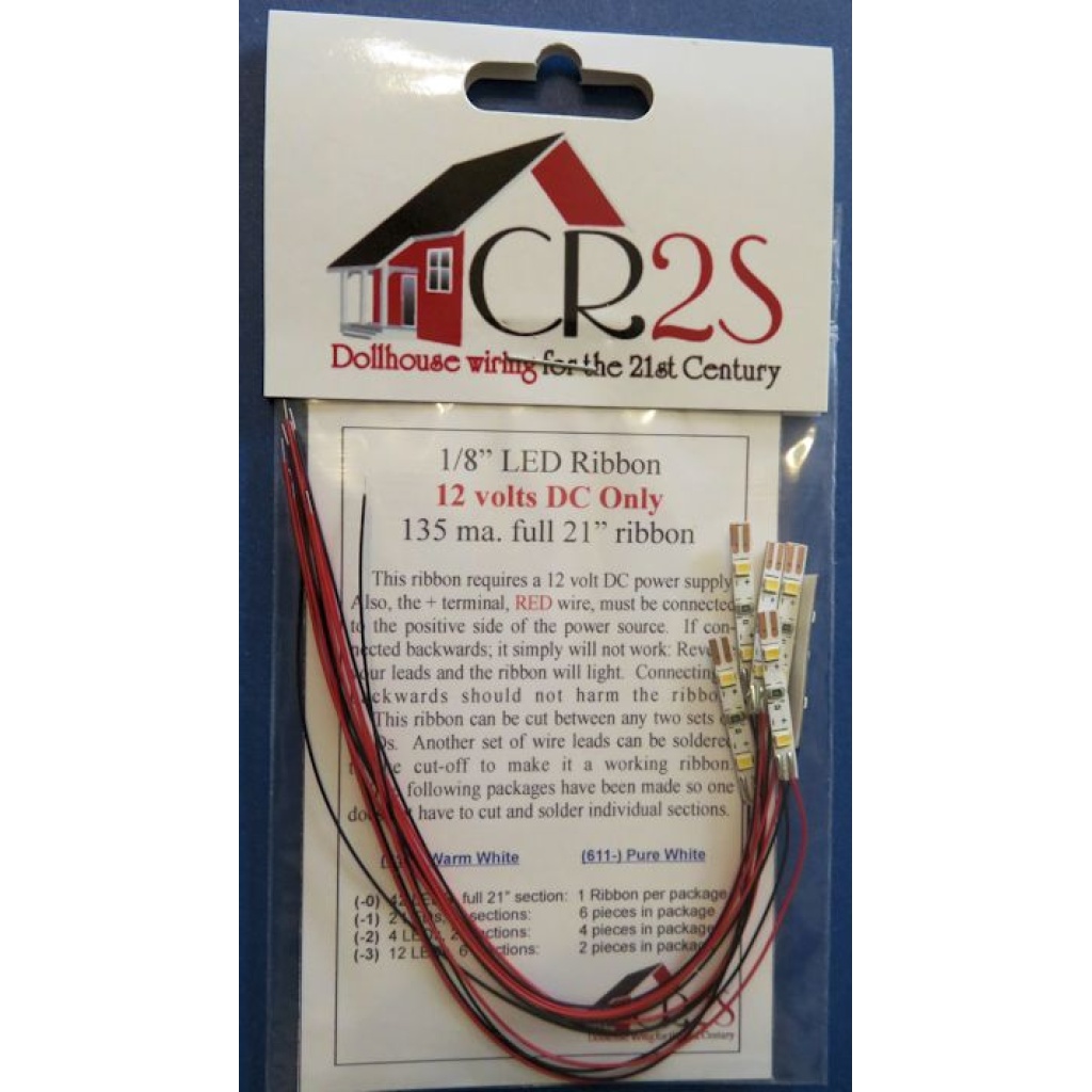 Lighting Dc Ribbon LED Warm White Ribbon 1″ (6 pack) – Creative Reproductions 2 Scale ...