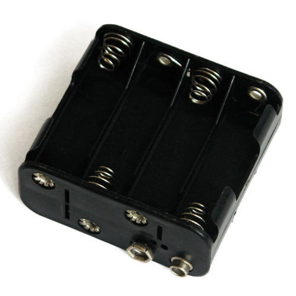 COMF 3 X AA Open Battery Holder Box - With Press Studs / Clip Connection