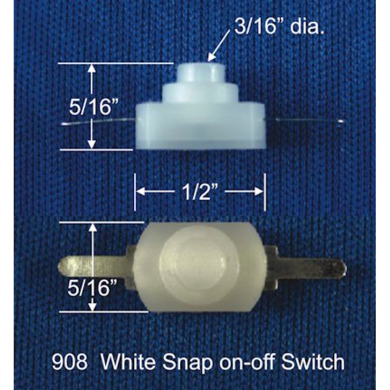 White snap on-off switch (5 pk) – Creative Reproductions 2 Scale ...